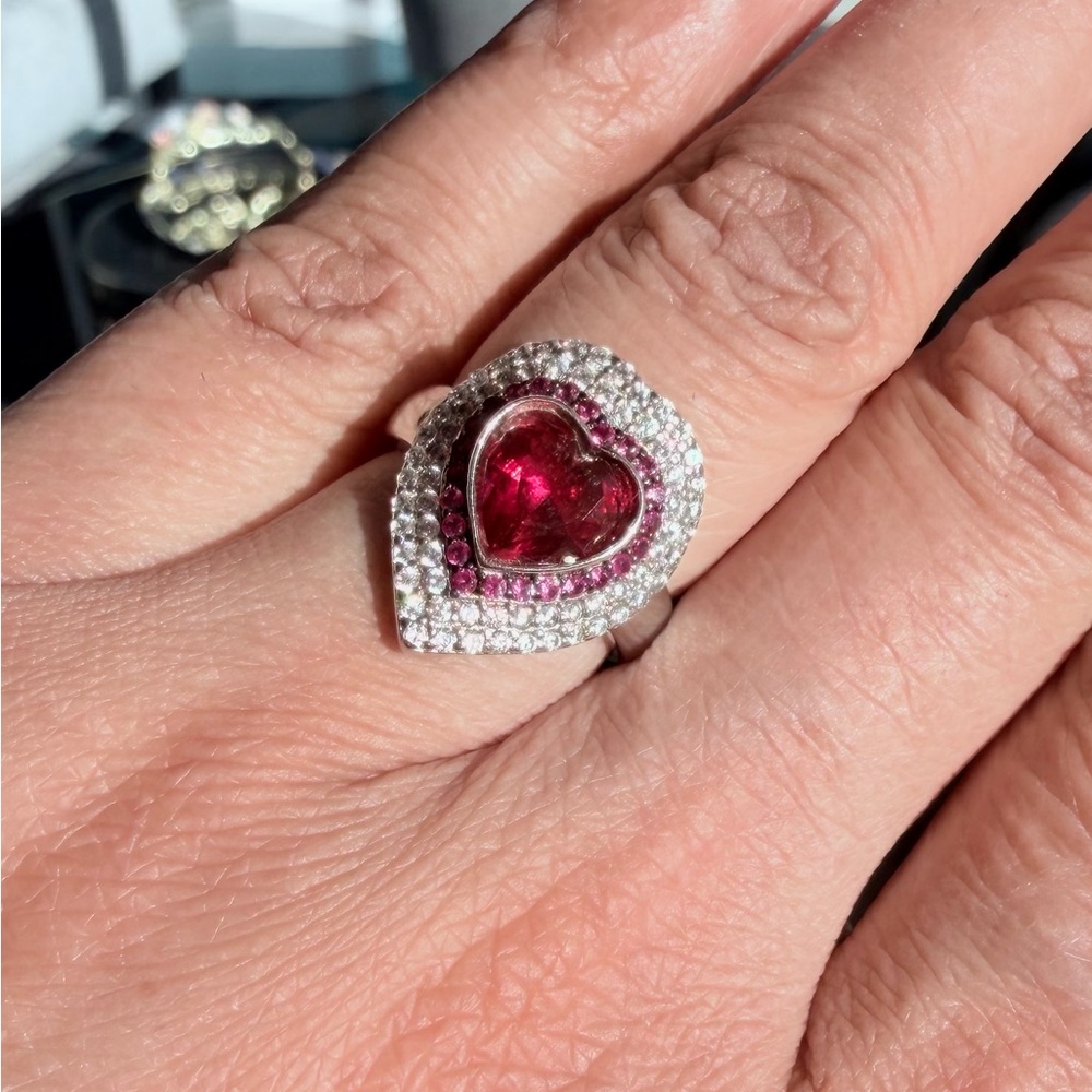 925 silver heart ring